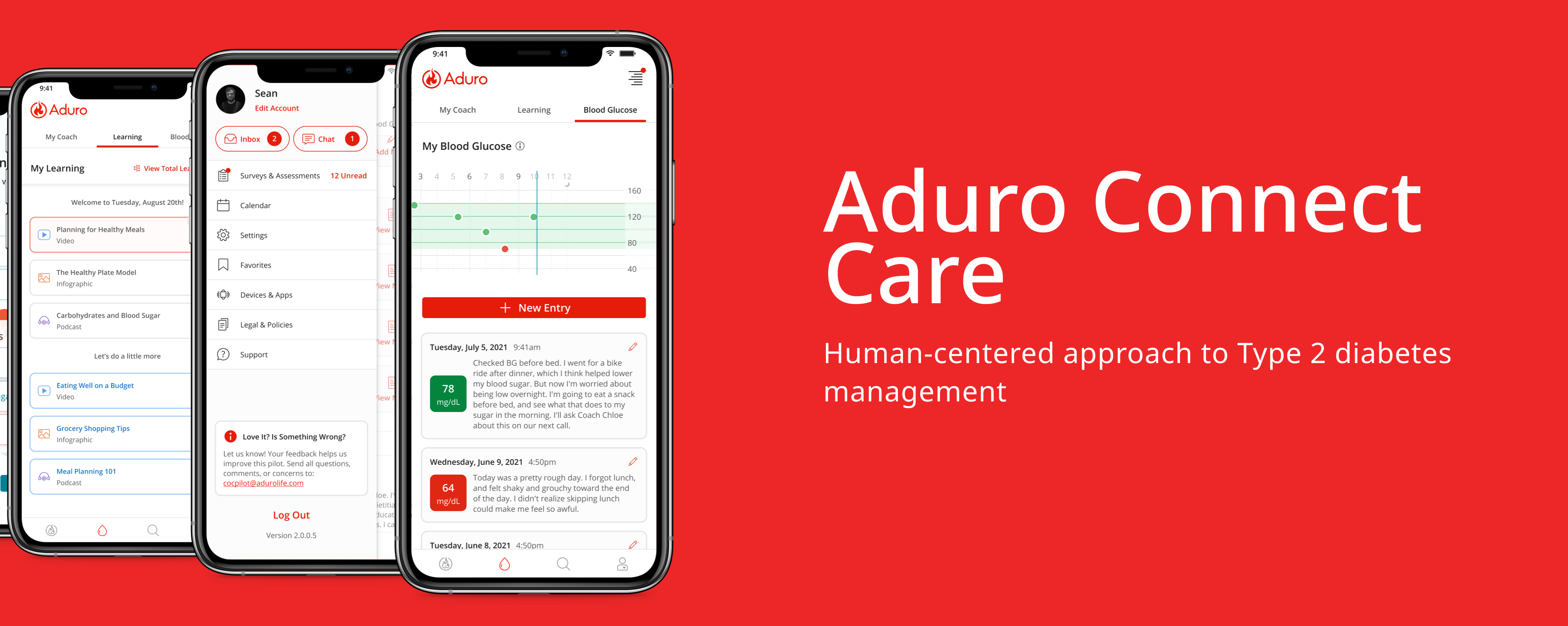 Aduro Connect Care: Human-centered approach to Type 2 diabetes management
